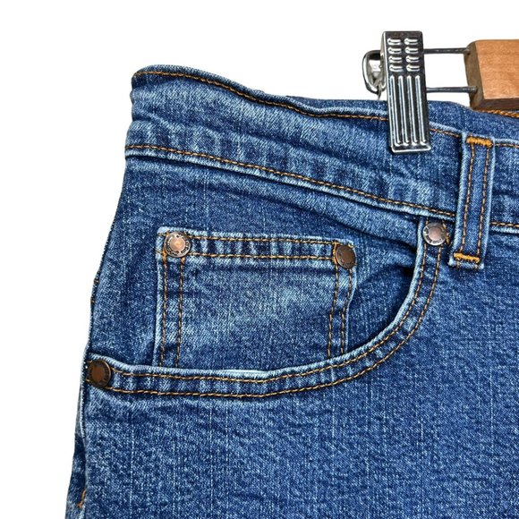 St. John’s Bay Women’s Stretch Book Cut 5 Pocket Blue Jeans Size 16 - Picture 4 of 9